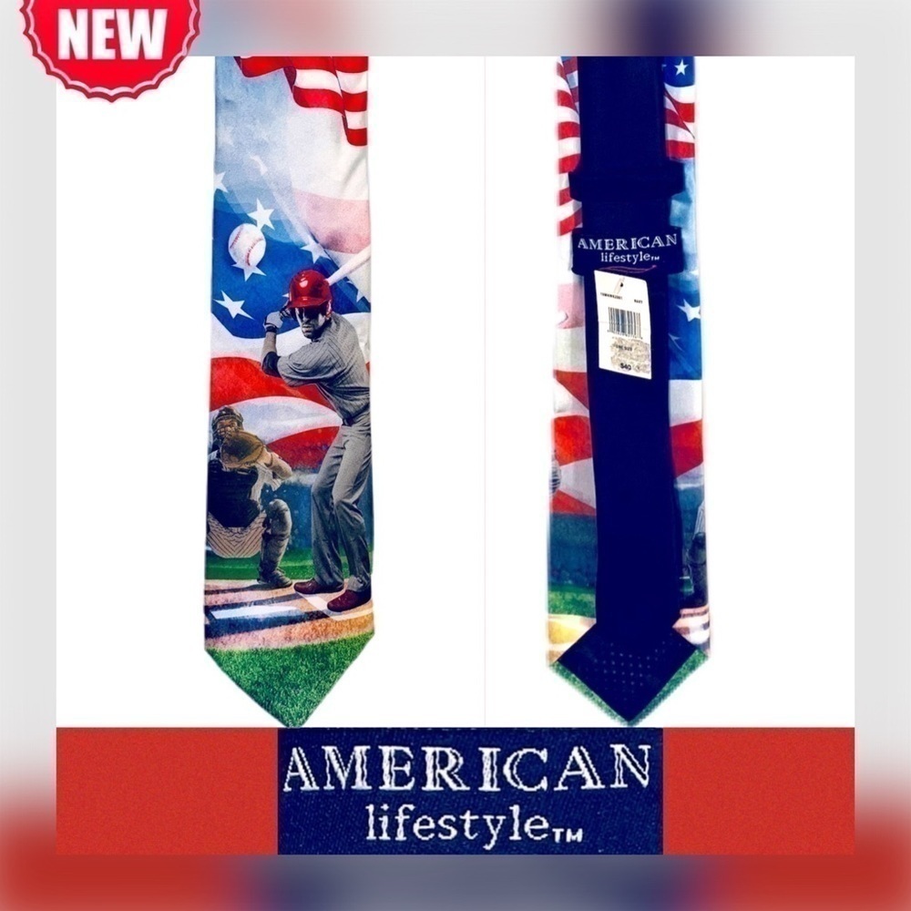 𝅺👔🆕 AMERICAN LIFESTYLE || Baseball Necktie-